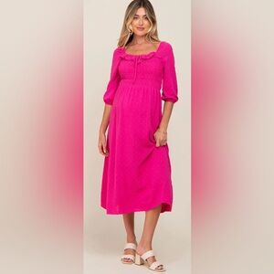 Pinkblush maternity midi dress